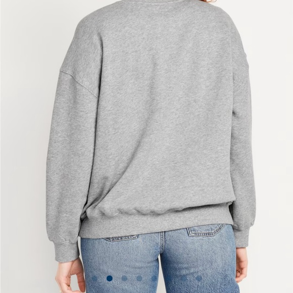 NWT oversized tunic sweatshirt Old Navy size medium - Picture 2 of 5